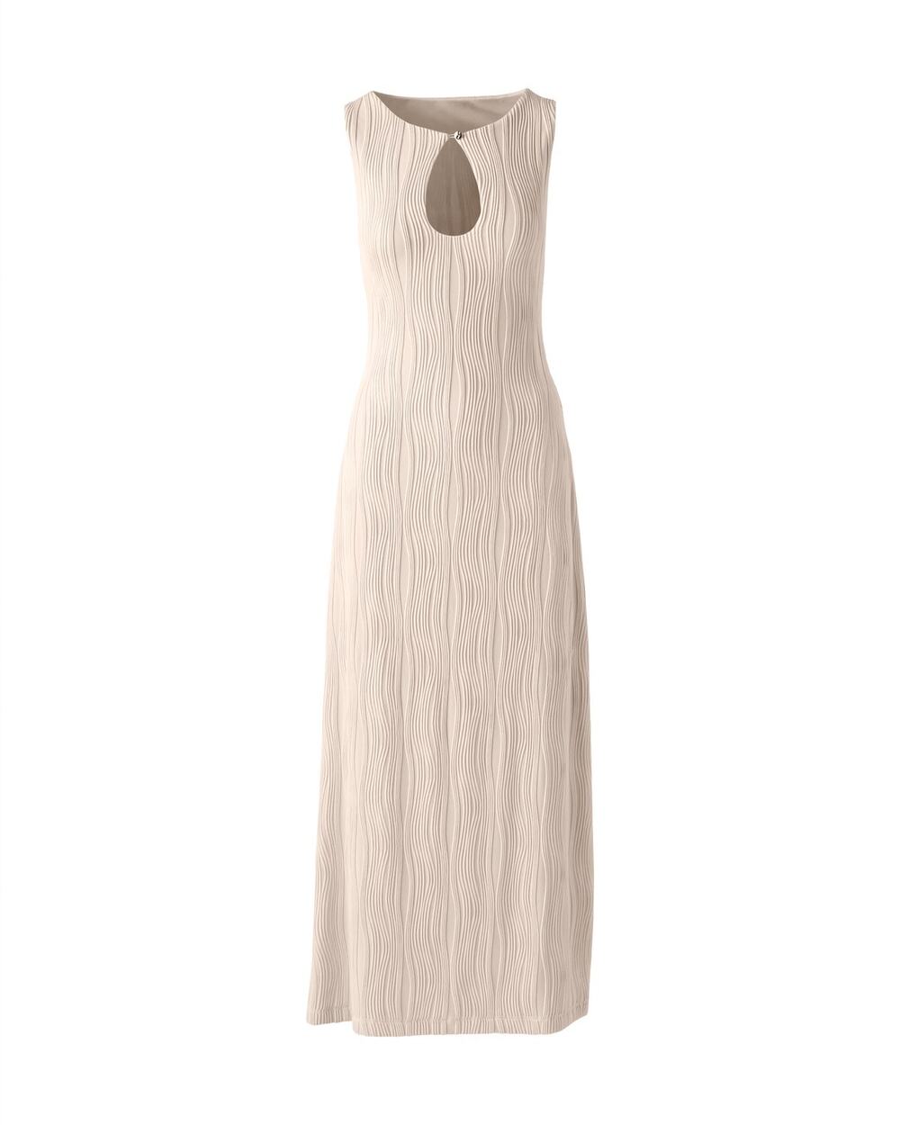 Textured Knit Novelty Keyhole Maxi Dress by Boston Proper Sz S